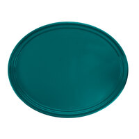 Cambro 2500414 19 1/4" x 24" Oval Teal Fiberglass Camtray - 6/Case