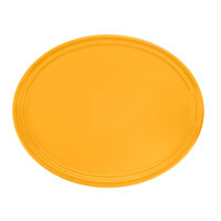 Cambro 2500171 19 1/4" x 24" Oval Tuscan Gold Fiberglass Camtray - 6/Case