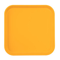 Cambro 1313171 13" x 13" (33 x 33 cm) Square Metric Tuscan Gold Customizable Fiberglass Camtray - 12/Case