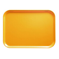 Cambro 16225171 16 1/2" x 22 1/2" Rectangular Tuscan Gold Customizable Fiberglass Camtray - 12/Case