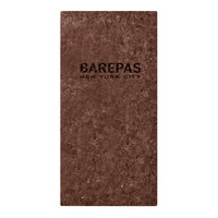 Menu Solutions CO600B-DB 5 1/2" x 11" Customizable Dark Cork Single View Menu Cover