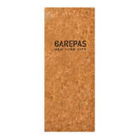 Menu Solutions CO600BD-NC 4 1/4" x 14" Customizable Natural Cork Single View Menu Cover