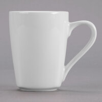 Tuxton AMU-080 Modena AlumaTux Pearl White (European White) 8 oz. China Mug - 24/Case