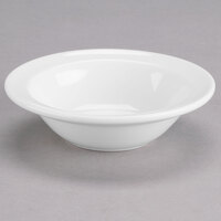 Tuxton AMU-060 Modena AlumaTux 4.5 oz. Pearl White (European White) China Fruit Dish - 36/Case