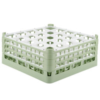 Vollrath 52712 Signature Full-Size Light Green 25-Compartment 7 1/8" X-Tall Glass Rack