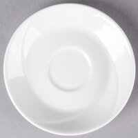 Tuxton ASU-084 San Marino AlumaTux Pearl White (European White) 6" China Saucer - 36/Case