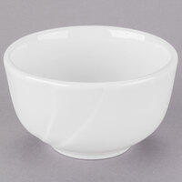 Tuxton ASU-040 San Marino AlumaTux Pearl White (European White) 8 oz. China Sugar / Bouillon Cup - 36/Case