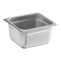 Choice 1/6 Size 4" Deep Anti-Jam Stainless Steel Steam Table / Hotel Pan - 24 Gauge