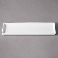 10 Strawberry Street WTR-39RECDSH Whittier 2 3/4" x 9 3/4" White Rectangular Porcelain Dish - 48/Case