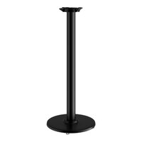 Lancaster Table & Seating Cast Iron 17" Round Black 3" Bar Height Column Table Base