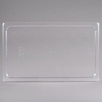 Cambro 10CWC135 Camwear Full Size Clear Polycarbonate Flat Lid