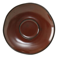 Tuxton GAR-084 TuxTrendz Artisan Red Rock 6 3/8" China Saucer - 24/Case