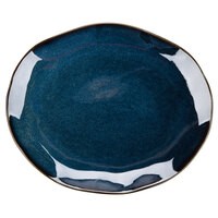 Tuxton GAN-023 TuxTrendz Artisan Night Sky 13 1/4" x 11" China Platter - 12/Case