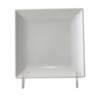 Thunder Group 29006WT Classic White 6" x 6" Square Melamine Plate - 12/Case