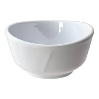 Thunder Group 39045WT Classic White 11 oz. Round Melamine Bowl - 12/Case