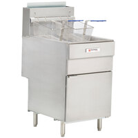 Cecilware Pro FMS705 Liquid Propane Five Tube Floor Fryer - 150,000 BTU