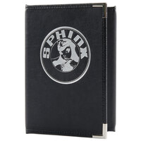 Menu Solutions RS130A Royal Select Series 5 1/2" x 8 1/2" Customizable Leather-Like Continuous 3 View Menu Cover