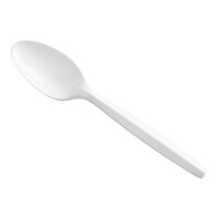 Dart S6OW 5 7/8" Medium Weight White Plastic Teaspoon - 1,000/Case
