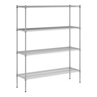 Regency 18" x 60" x 74" NSF Chrome 4-Shelf Kit