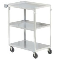 Vollrath 97125 Stainless Steel 3 Shelf Utility Cart - 27 1/2" x 15 1/2" x 32 5/8"