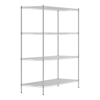 Regency 24" x 60" NSF Chrome 4-Shelf Kit with 74" Posts