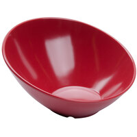 GET B-792-CR Diamond Harvest 24 oz. Cranberry Slanted Melamine Bowl - 6/Case