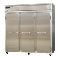 Continental Refrigerator 3RSNHD 78" Solid Half Door Shallow Depth Reach-In Refrigerator