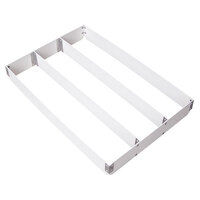 MFG Tray 176211-1537 2" High 3-Section Full-Size Fiberglass Sheet Pan Extender Divided Widthwise