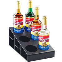 Cal-Mil 2056 Classic Black 3 Tier Bottle Organizer - 8 1/2" x 14 3/4" x 6 1/4"