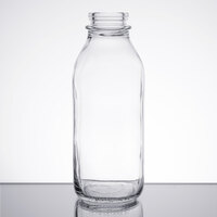 Libbey 92129 33.5 oz. Glass Milk Bottle - 24/Case