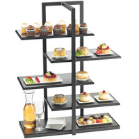 Cal-Mil 3303-96 One by One Black Multi-Level Shelf Display - 28 1/2" x 13 1/2" x 36 1/2"