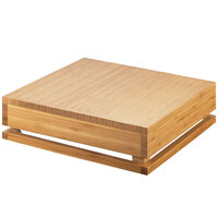 Cal-Mil 3332-4-60 Bamboo Square Crate Riser - 12" x 12" x 4"