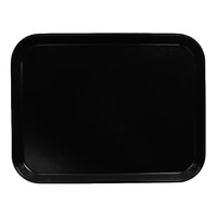 Carlisle 1410FG004 10 inch x 14 inch Glasteel Black Fiberglass Tray - 12/Case