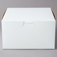 7" x 7" x 4" White Cake / Bakery Box - 250/Bundle