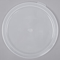 Cambro 6 and 8 Qt. Translucent Round Polypropylene Food Storage Container Lid