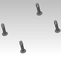 Alto-Shaam 5011149 09 Series 6 Leg Option - 4/Set