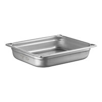 Vollrath 30225 Super Pan 1/2 Size 2 1/2" Deep Heavy-Duty Stainless Steel Transport Pan - 20 Gauge