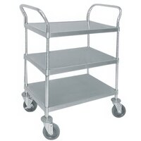 Advance Tabco UC-3-1827 Stainless Steel 3 Shelf Utility Cart - 34 1/2" x 18" x 38 1/8"