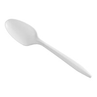 Choice Medium Weight White Polypropylene Plastic Teaspoon - 1,000/Case