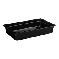 Cambro 14CW110 Camwear Full Size Black Polycarbonate Food Pan - 4" Deep