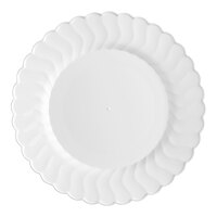 Fineline Flairware 210-WH 10 1/4" White Plastic Plate - 144/Case