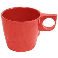 Thunder Group ML9011PR 7 oz. Pure Red Bulbous Melamine Mug - 12/Pack