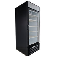 Beverage-Air MarketMax 30" Black Glass Door Merchandiser Refrigerator with White Interior