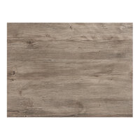 Grosfillex UT270742 48" x 32" Aged Oak Rectangular Molded Melamine Tabletop