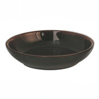 Thunder Group 3955TM Tenmoku Black 9 oz. Round Melamine Bowl - 12/Case