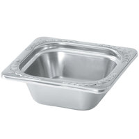 Vollrath 8262220 Miramar® 1/6 Size Satin Finish Decorative Food Pan - 2 1/2" Deep