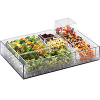 Cal-Mil 1398-12 Cater Choice System Clear Ice Housing with Drain Kit - 32" x 24" x 4 1/4"