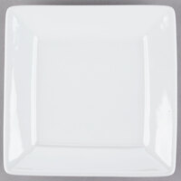 Tuxton GSP-002 TuxTrendz Santorini 6" Bright White Square China Plate - 24/Case