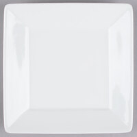 Tuxton GSP-004 TuxTrendz Santorini 8 1/2" Bright White Square China Plate - 12/Case