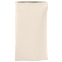 Intedge Ivory 65/35 Polycotton Blend Cloth Napkins, 18" x 18" - 12/Pack